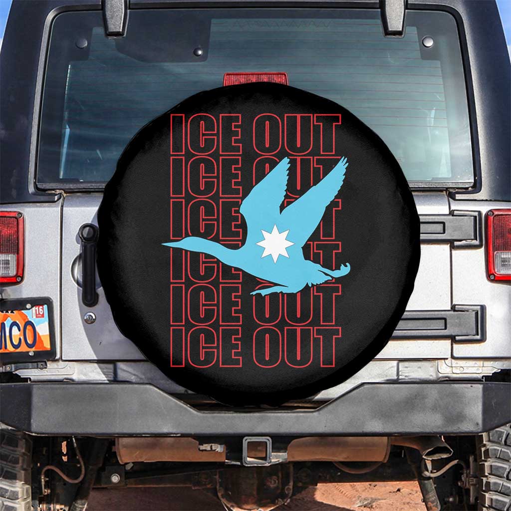 Minnesota Anti ICE Immigration Protest Spare Tire Cover Ice Out