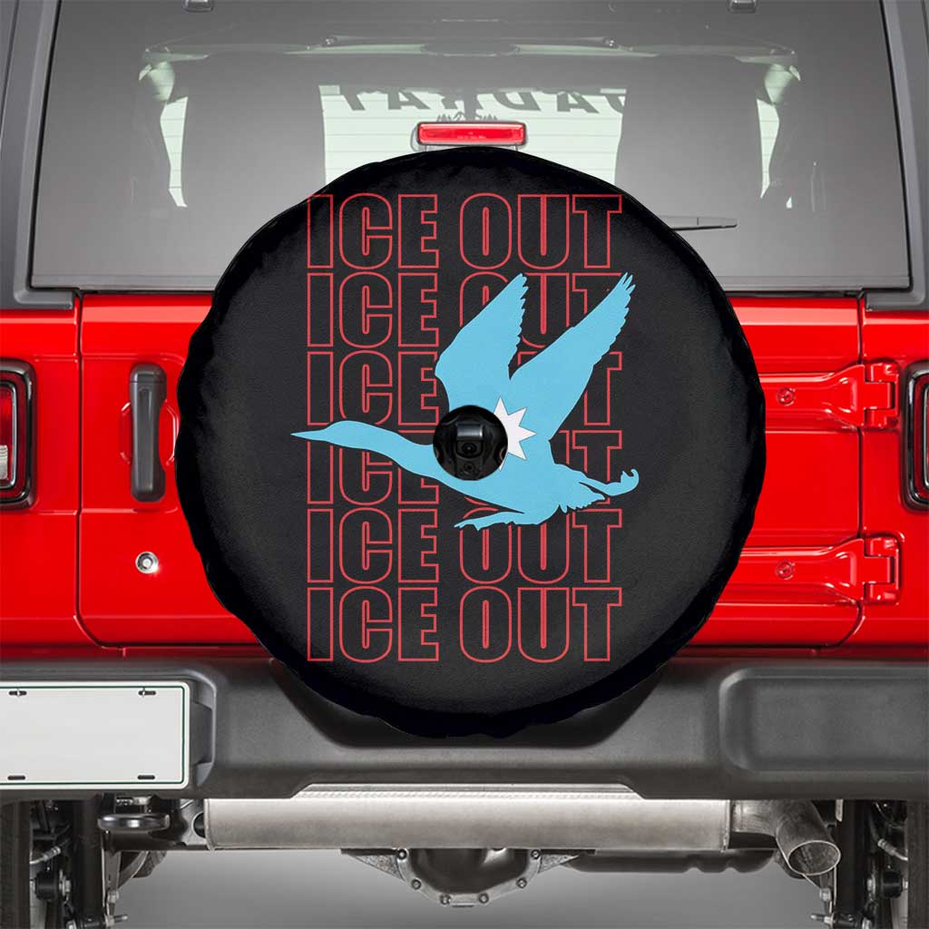 Minnesota Anti ICE Immigration Protest Spare Tire Cover Ice Out