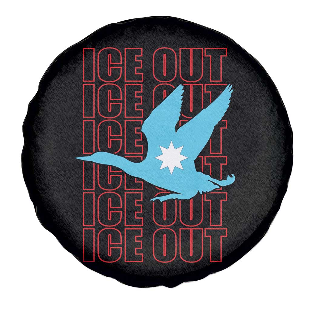 Minnesota Anti ICE Immigration Protest Spare Tire Cover Ice Out