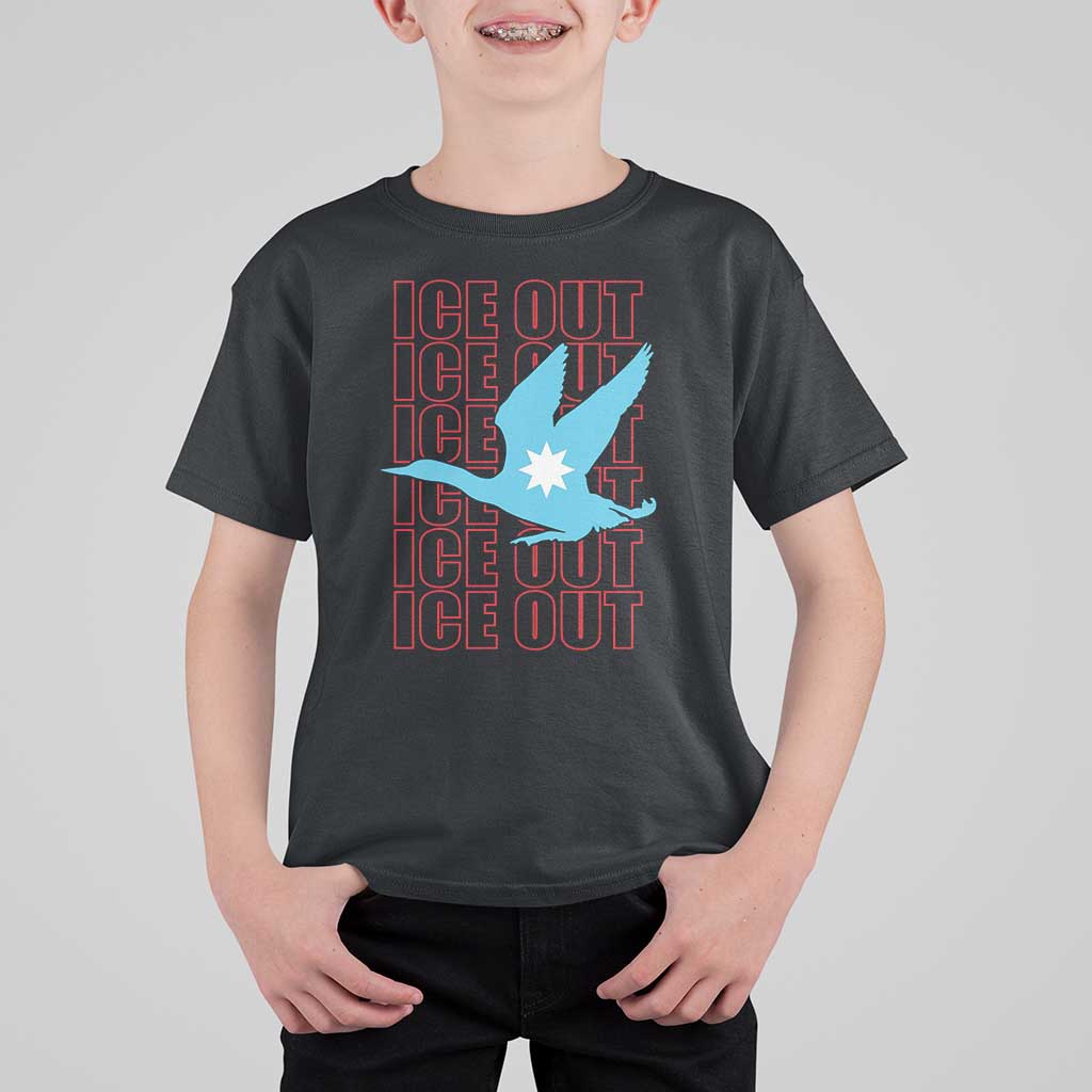 Minnesota Anti ICE Immigration Protest T Shirt For Kid Ice Out