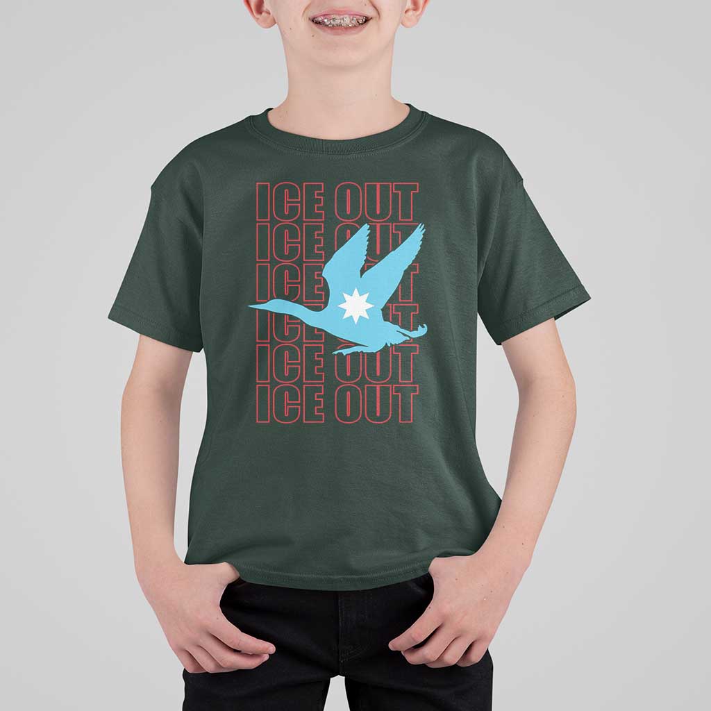 Minnesota Anti ICE Immigration Protest T Shirt For Kid Ice Out