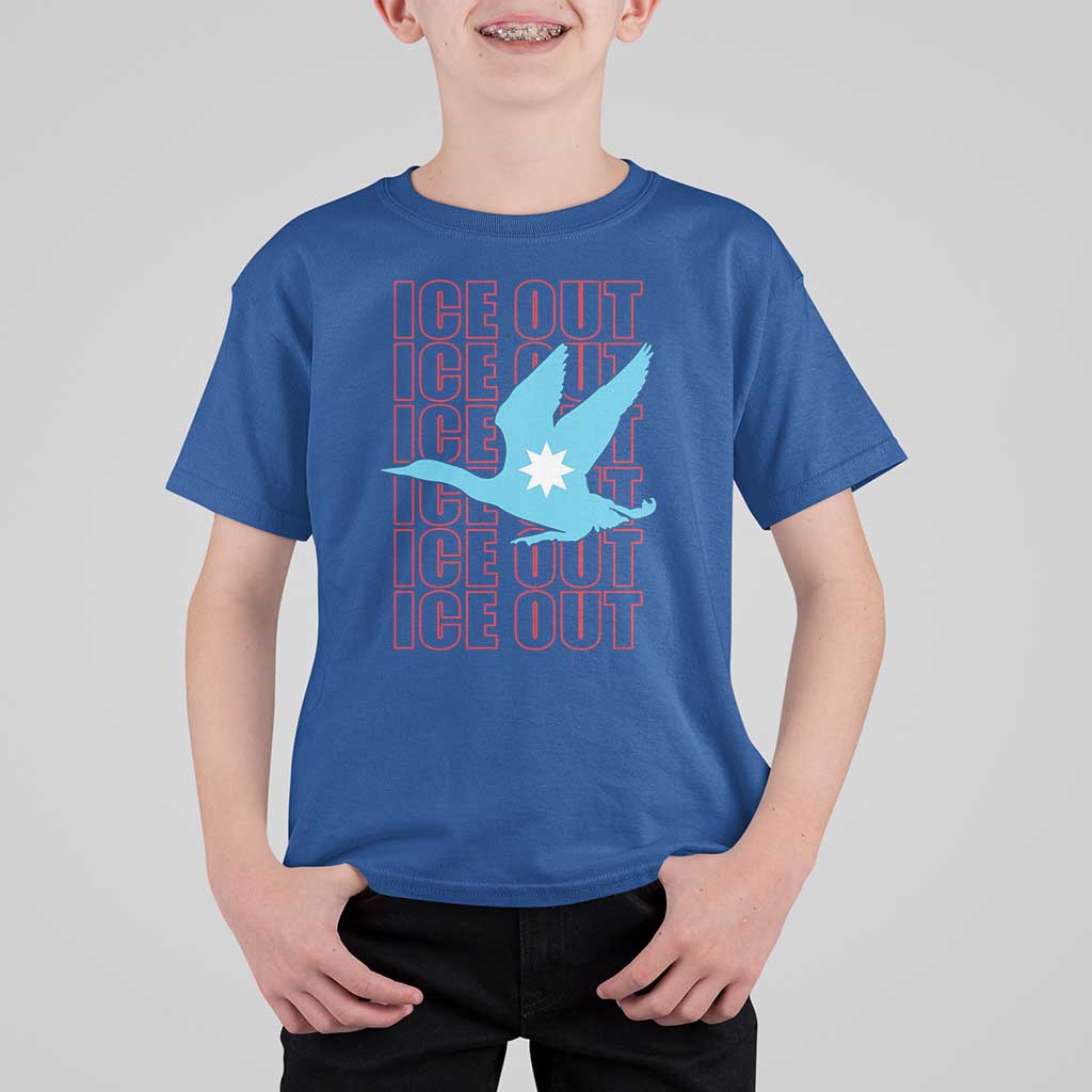 Minnesota Anti ICE Immigration Protest T Shirt For Kid Ice Out
