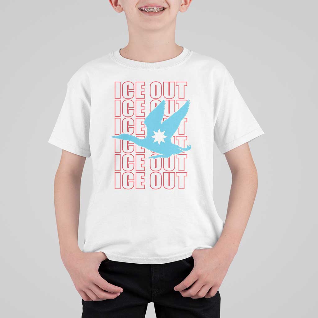 Minnesota Anti ICE Immigration Protest T Shirt For Kid Ice Out