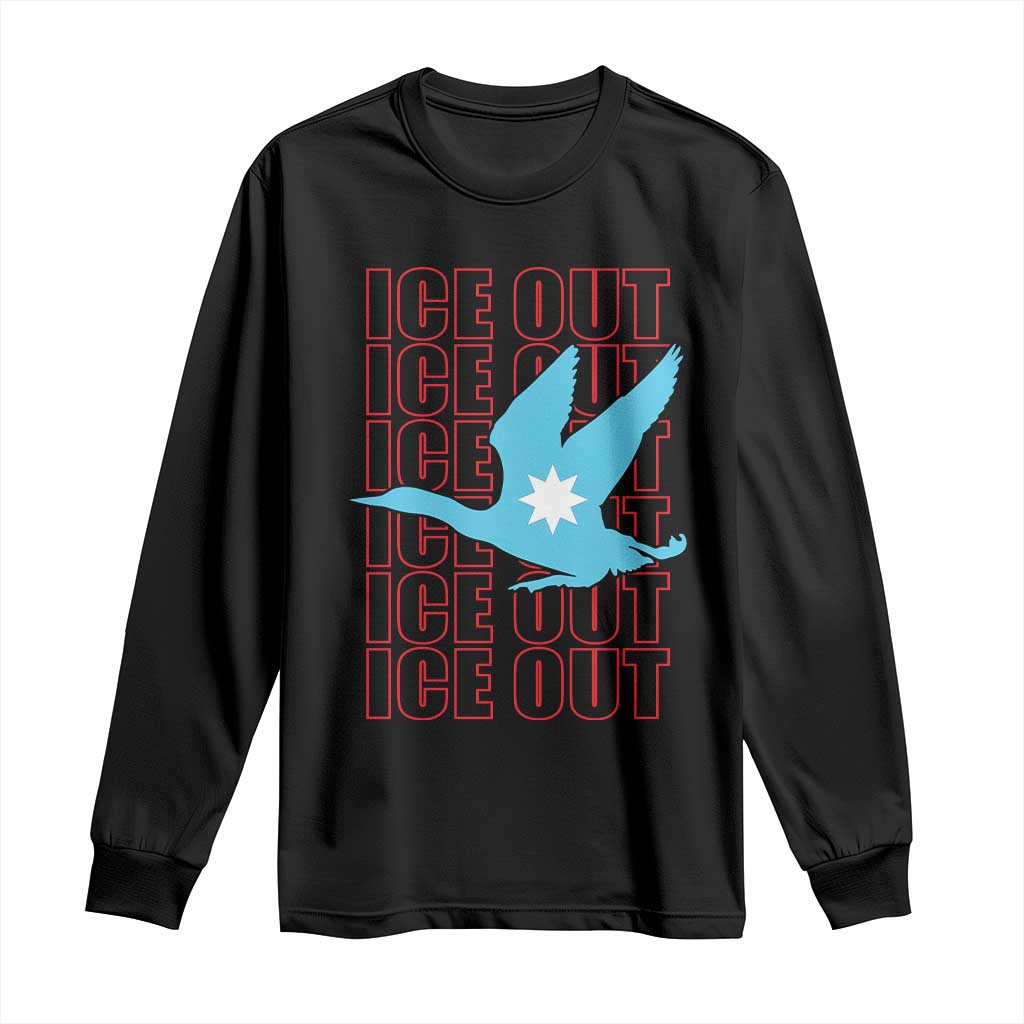 Minnesota Anti ICE Immigration Protest Long Sleeve Shirt Ice Out