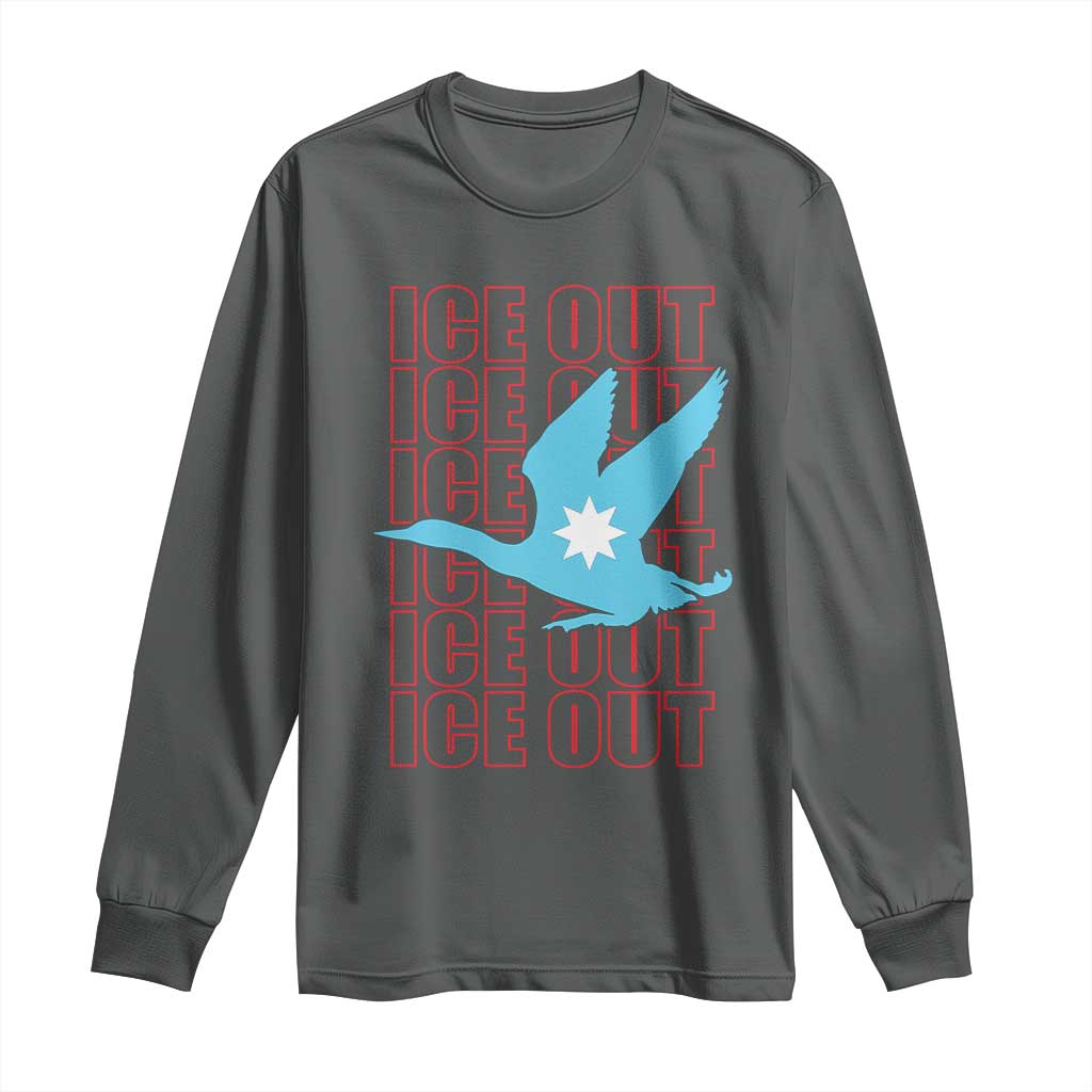 Minnesota Anti ICE Immigration Protest Long Sleeve Shirt Ice Out