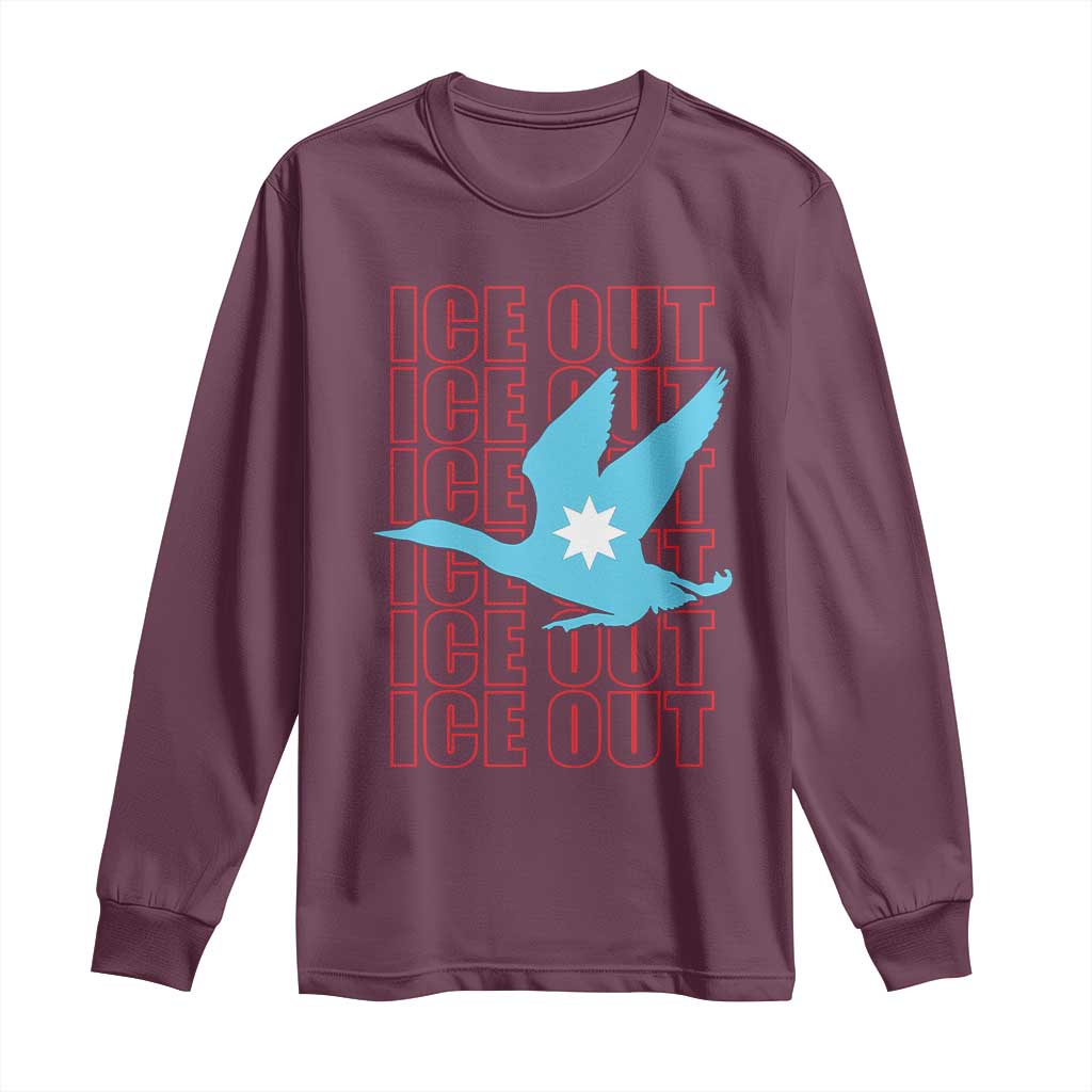 Minnesota Anti ICE Immigration Protest Long Sleeve Shirt Ice Out