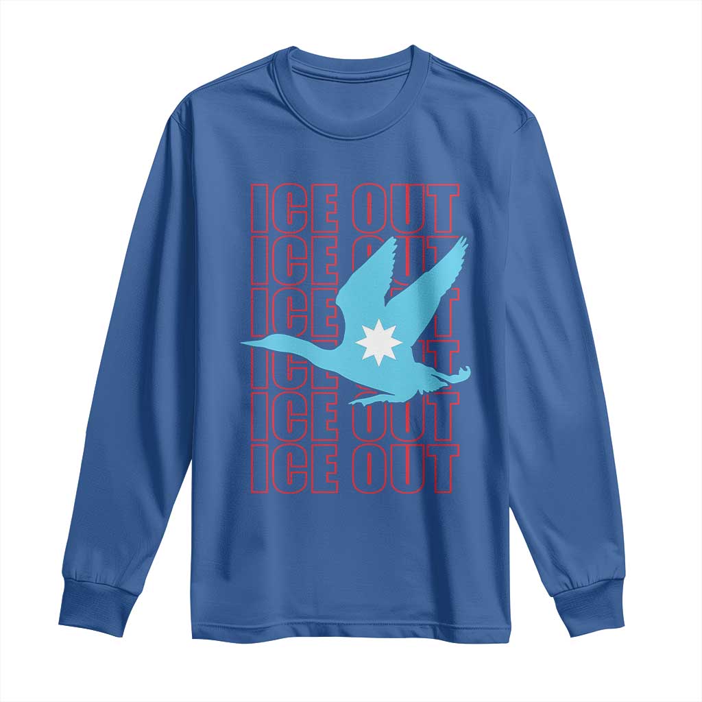 Minnesota Anti ICE Immigration Protest Long Sleeve Shirt Ice Out