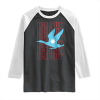 Minnesota Anti ICE Immigration Protest Raglan Shirt Ice Out