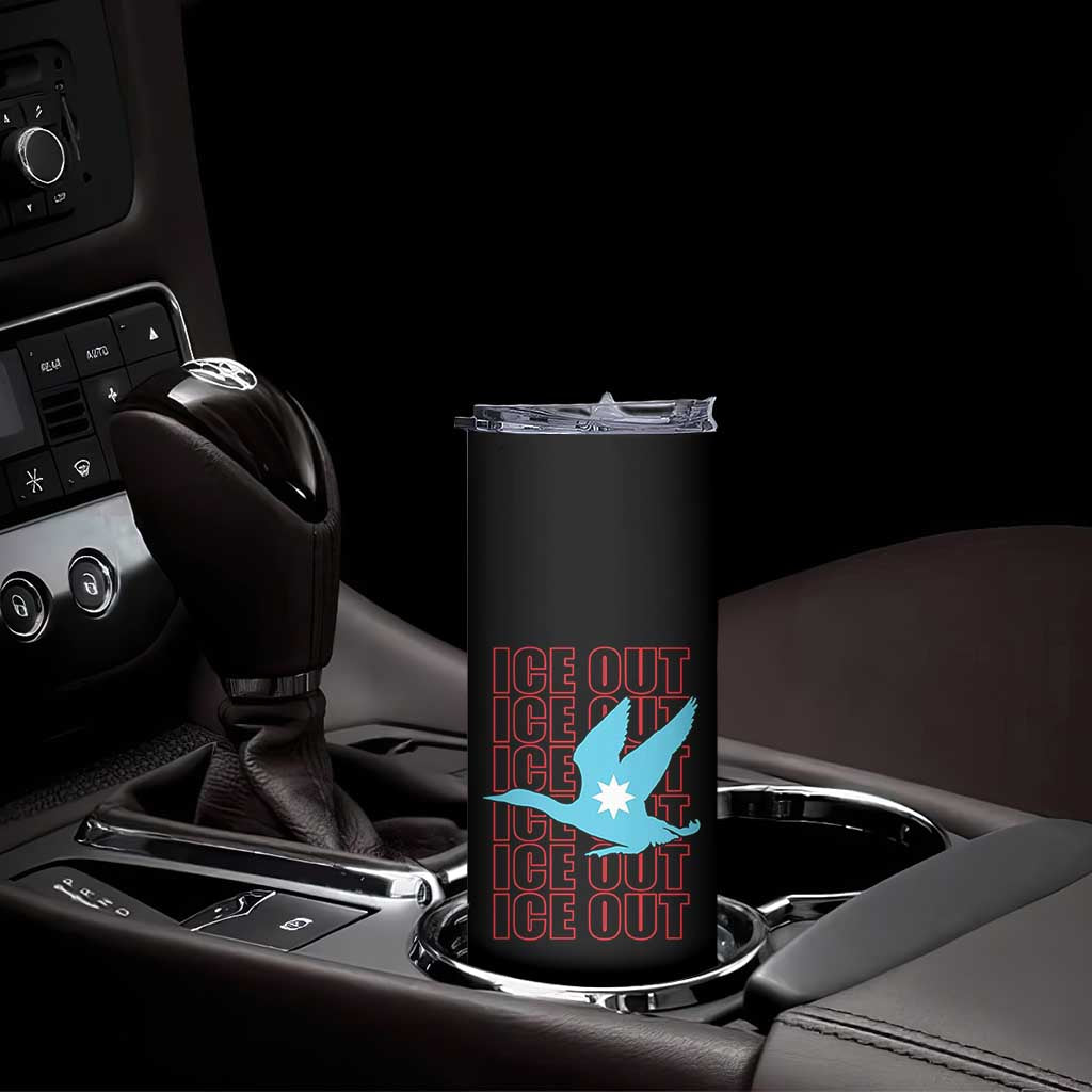 Minnesota Anti ICE Immigration Protest Skinny Tumbler Ice Out