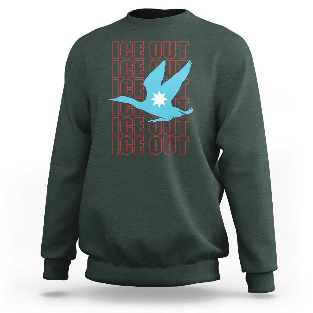 Minnesota Anti ICE Immigration Protest Sweatshirt Ice Out