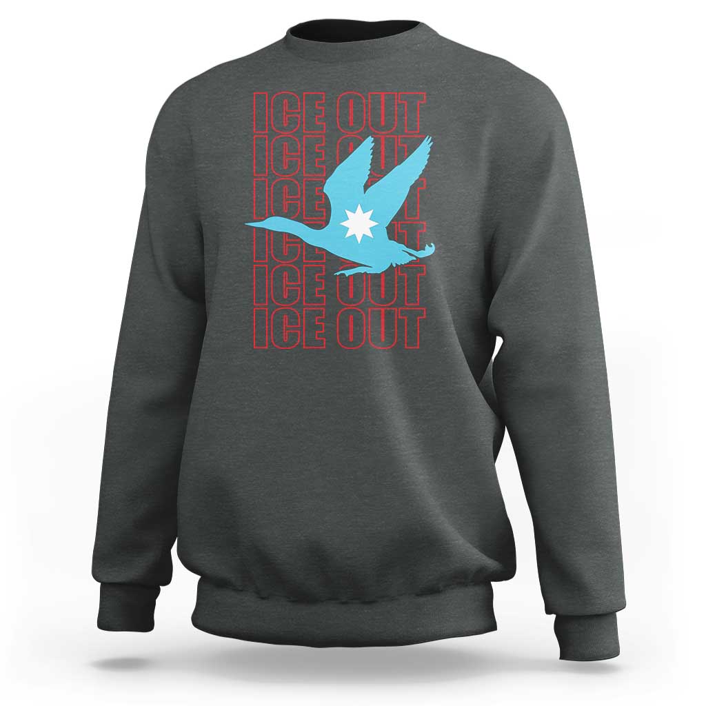 Minnesota Anti ICE Immigration Protest Sweatshirt Ice Out
