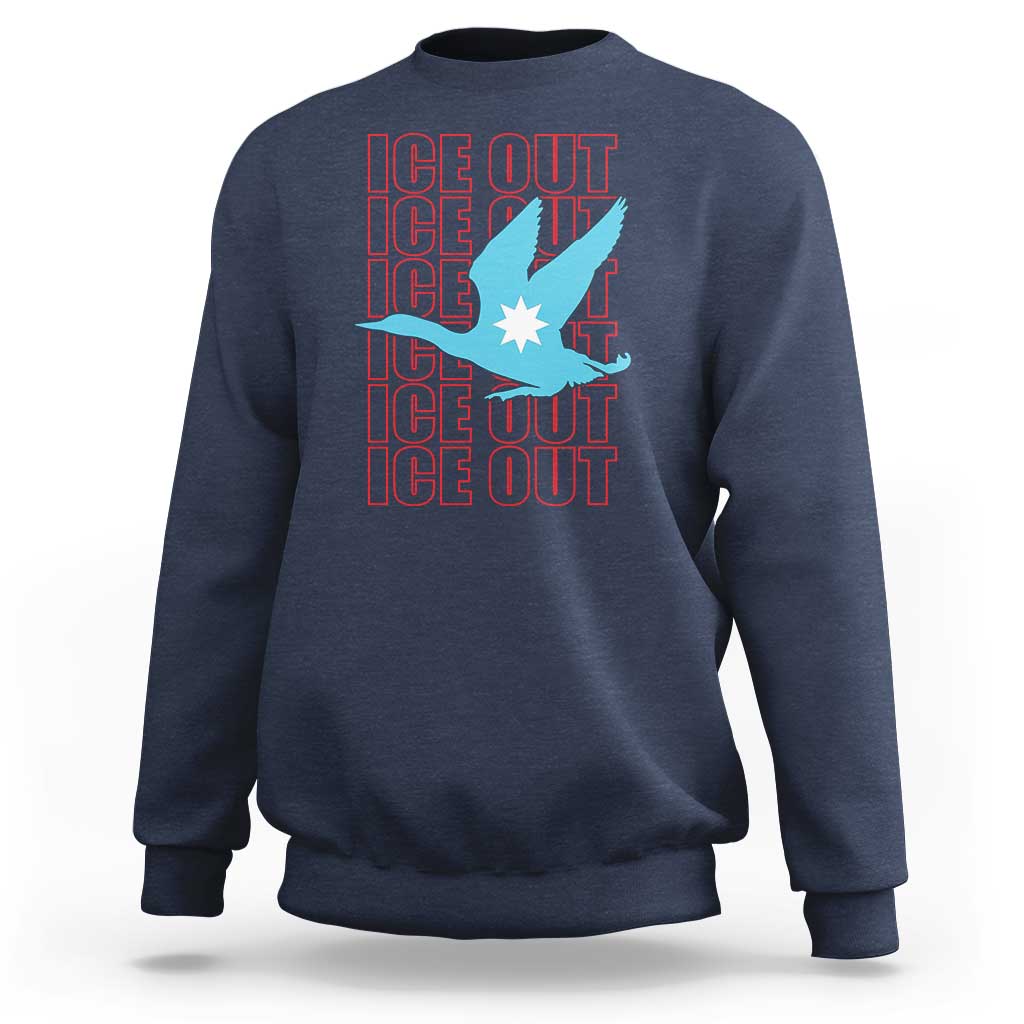 Minnesota Anti ICE Immigration Protest Sweatshirt Ice Out