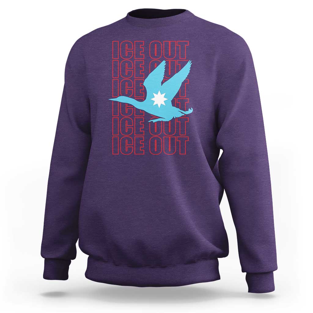 Minnesota Anti ICE Immigration Protest Sweatshirt Ice Out