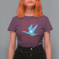 Minnesota Anti ICE Immigration Protest T Shirt For Women Ice Out