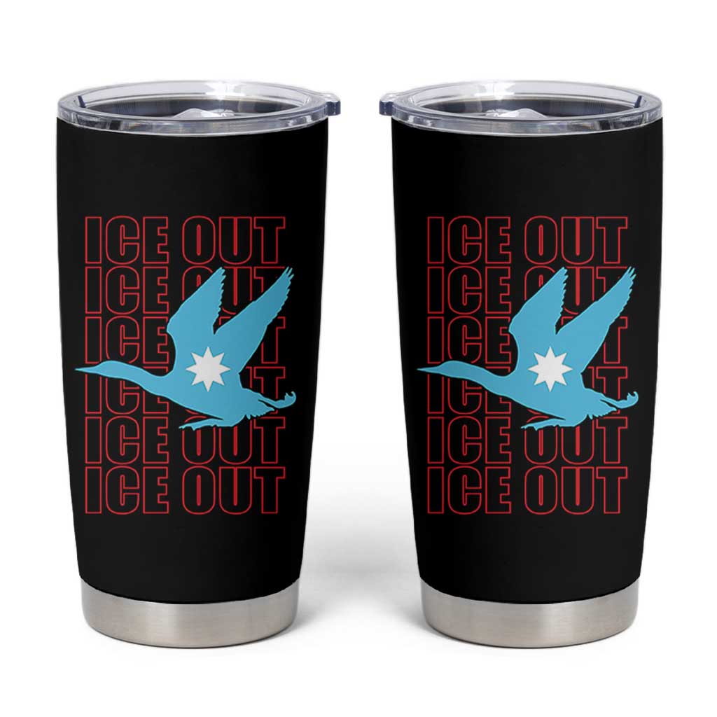 Minnesota Anti ICE Immigration Protest Tumbler Cup Ice Out