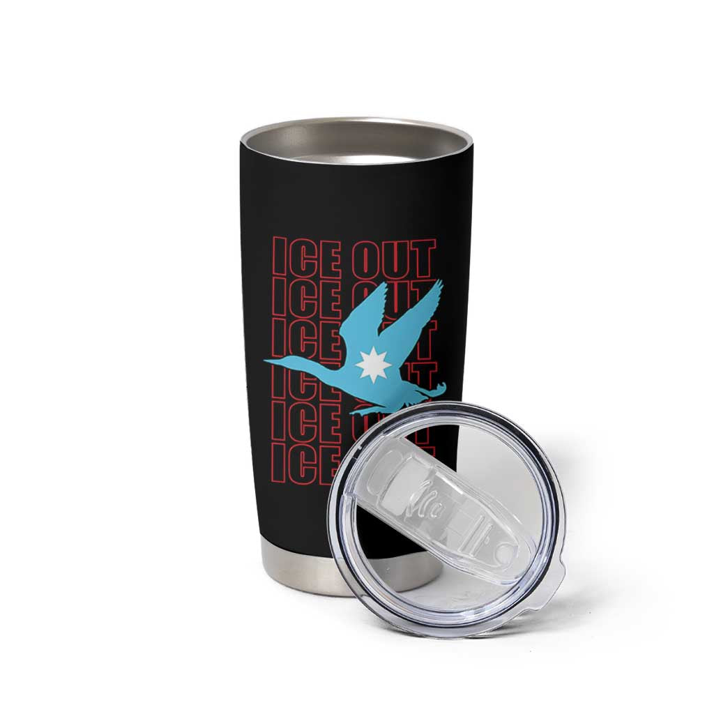 Minnesota Anti ICE Immigration Protest Tumbler Cup Ice Out