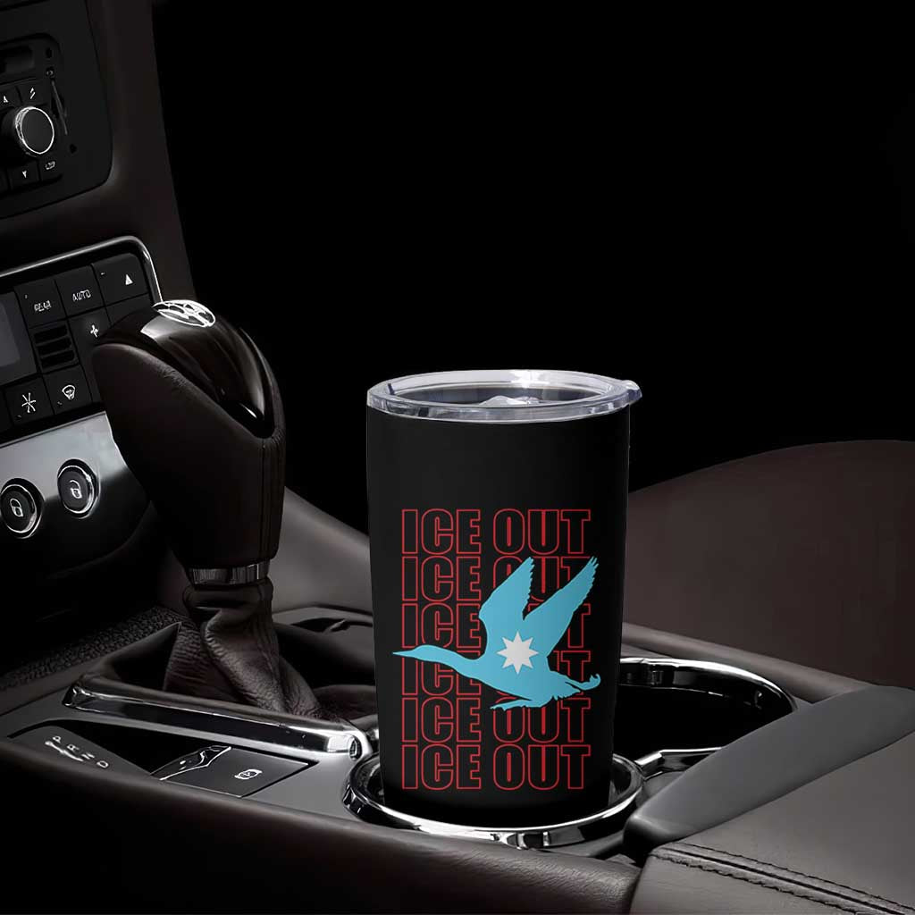 Minnesota Anti ICE Immigration Protest Tumbler Cup Ice Out