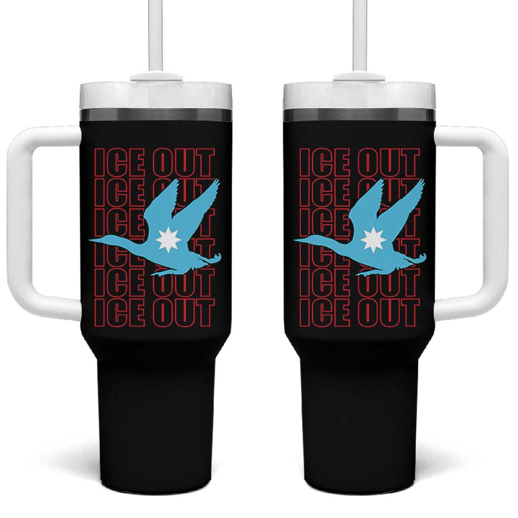 Minnesota Anti ICE Immigration Protest Tumbler With Handle Ice Out