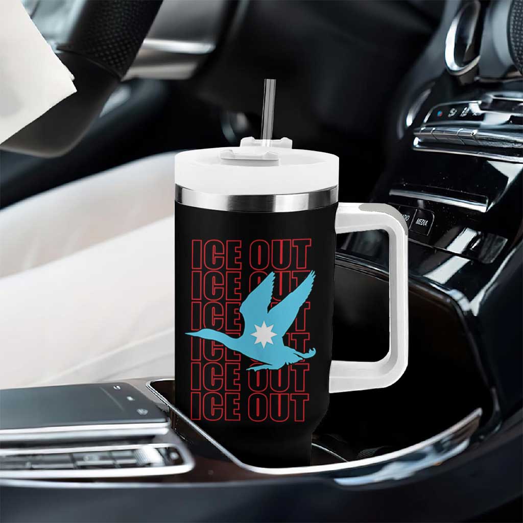 Minnesota Anti ICE Immigration Protest Tumbler With Handle Ice Out