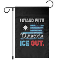 I Stand With Minnesota Garden Flag Minnesota Flag Anti ICE Immigration Protest