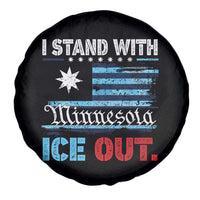 I Stand With Minnesota Spare Tire Cover Minnesota Flag Anti ICE Immigration Protest