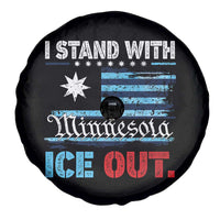 I Stand With Minnesota Spare Tire Cover Minnesota Flag Anti ICE Immigration Protest