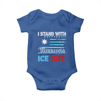I Stand With Minnesota Baby Onesie Minnesota Flag Anti ICE Immigration Protest