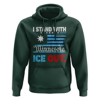I Stand With Minnesota Hoodie Minnesota Flag Anti ICE Immigration Protest