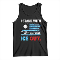 I Stand With Minnesota Tank Top Minnesota Flag Anti ICE Immigration Protest