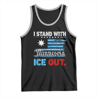 I Stand With Minnesota Tank Top Minnesota Flag Anti ICE Immigration Protest