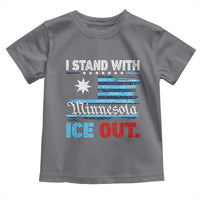 I Stand With Minnesota Toddler T Shirt Minnesota Flag Anti ICE Immigration Protest