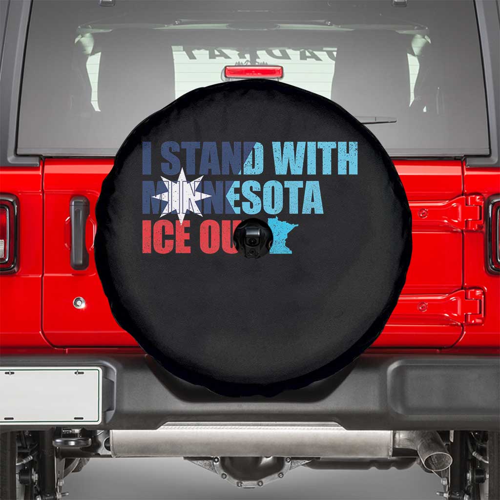 I Stand With Minnesota Spare Tire Cover Minnesota Resist Anti ICE Immigration Protest