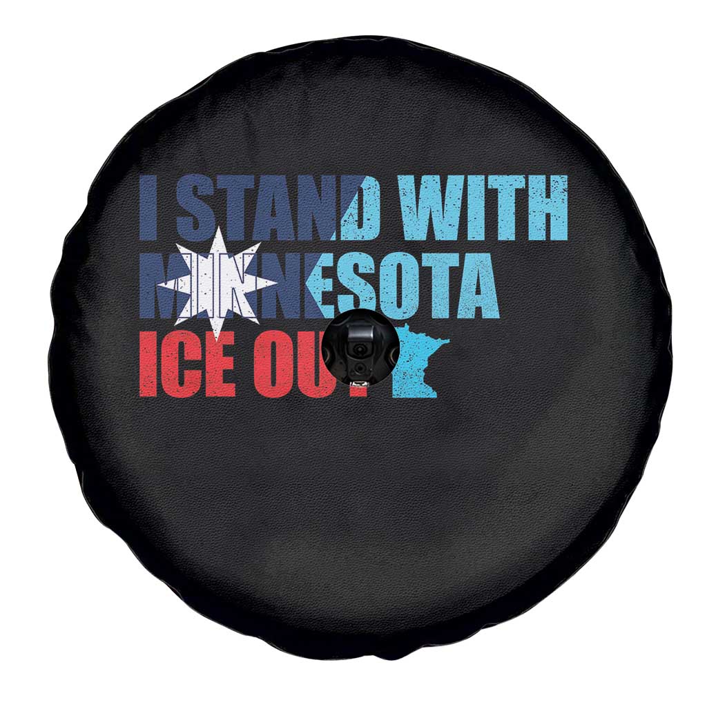 I Stand With Minnesota Spare Tire Cover Minnesota Resist Anti ICE Immigration Protest