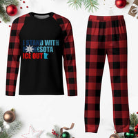 I Stand With Minnesota Plaid Pajama Set Minnesota Resist Anti ICE Immigration Protest