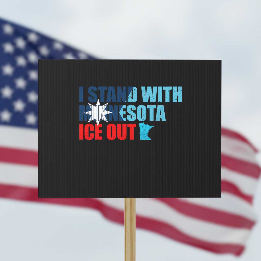 I Stand With Minnesota Protest Sign Minnesota Resist Anti ICE Immigration Protest