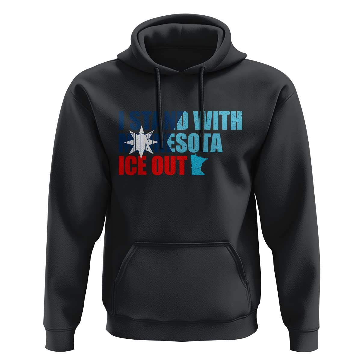 I Stand With Minnesota Hoodie Minnesota Resist Anti ICE Immigration Protest