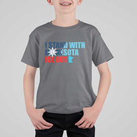 I Stand With Minnesota T Shirt For Kid Minnesota Resist Anti ICE Immigration Protest