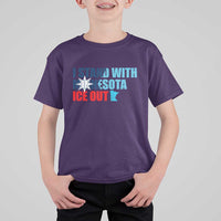 I Stand With Minnesota T Shirt For Kid Minnesota Resist Anti ICE Immigration Protest