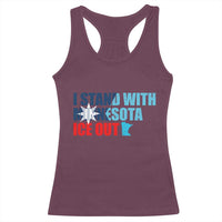 I Stand With Minnesota Racerback Tank Top Minnesota Resist Anti ICE Immigration Protest