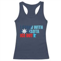 I Stand With Minnesota Racerback Tank Top Minnesota Resist Anti ICE Immigration Protest