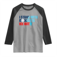 I Stand With Minnesota Raglan Shirt Minnesota Resist Anti ICE Immigration Protest
