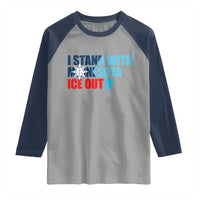 I Stand With Minnesota Raglan Shirt Minnesota Resist Anti ICE Immigration Protest