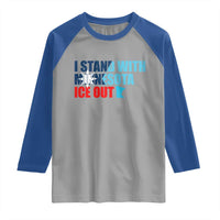 I Stand With Minnesota Raglan Shirt Minnesota Resist Anti ICE Immigration Protest