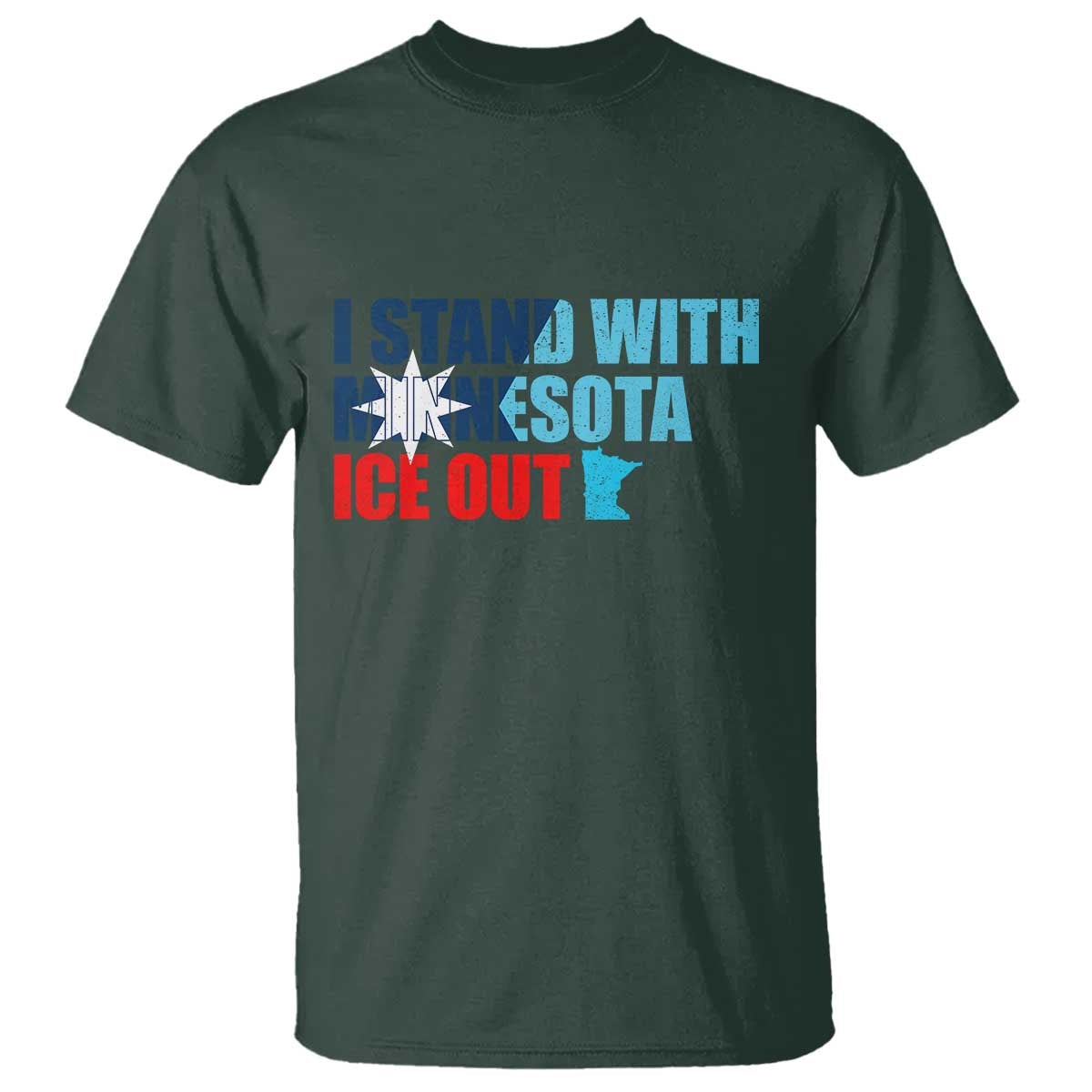 I Stand With Minnesota T Shirt Minnesota Resist Anti ICE Immigration Protest