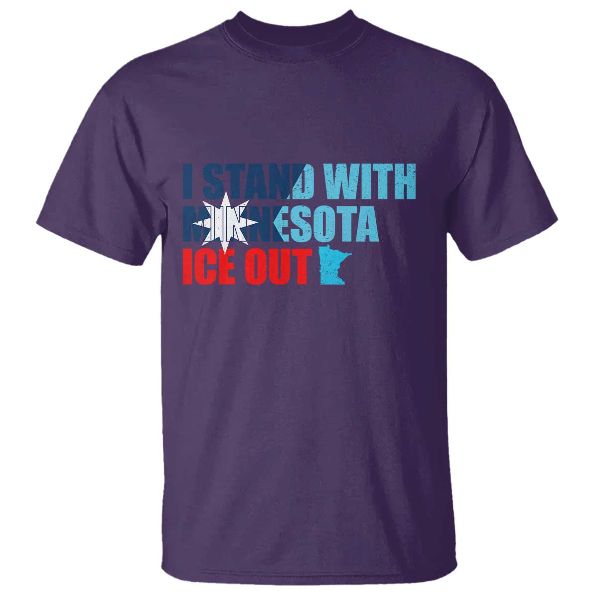 I Stand With Minnesota T Shirt Minnesota Resist Anti ICE Immigration Protest