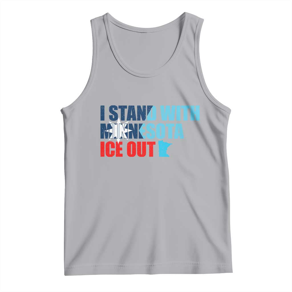 I Stand With Minnesota Tank Top Minnesota Resist Anti ICE Immigration Protest