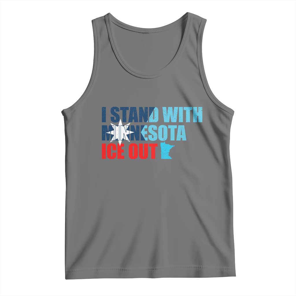 I Stand With Minnesota Tank Top Minnesota Resist Anti ICE Immigration Protest