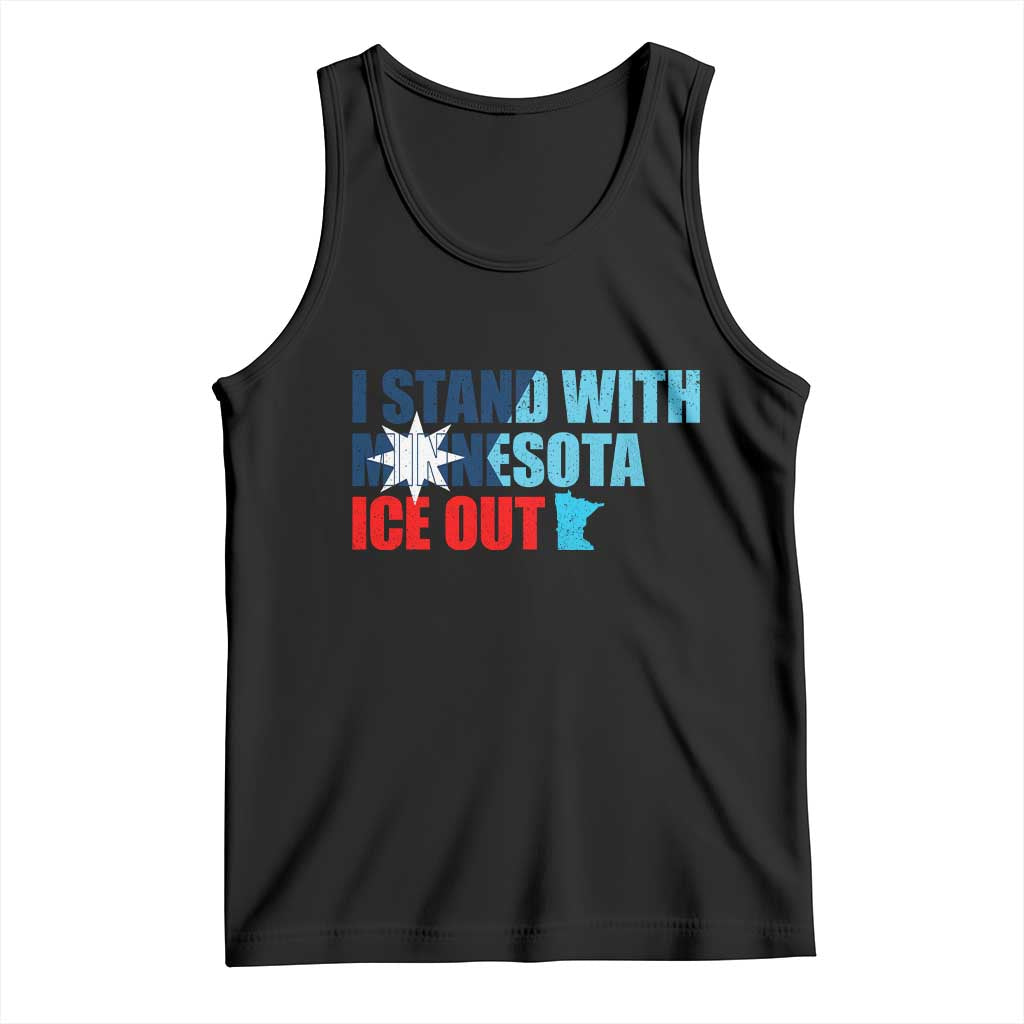 I Stand With Minnesota Tank Top Minnesota Resist Anti ICE Immigration Protest
