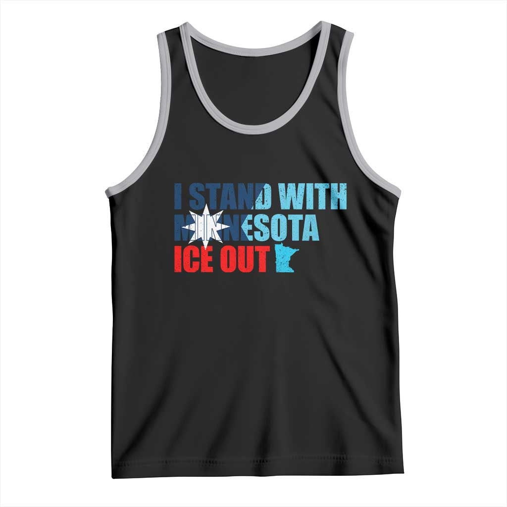 I Stand With Minnesota Tank Top Minnesota Resist Anti ICE Immigration Protest