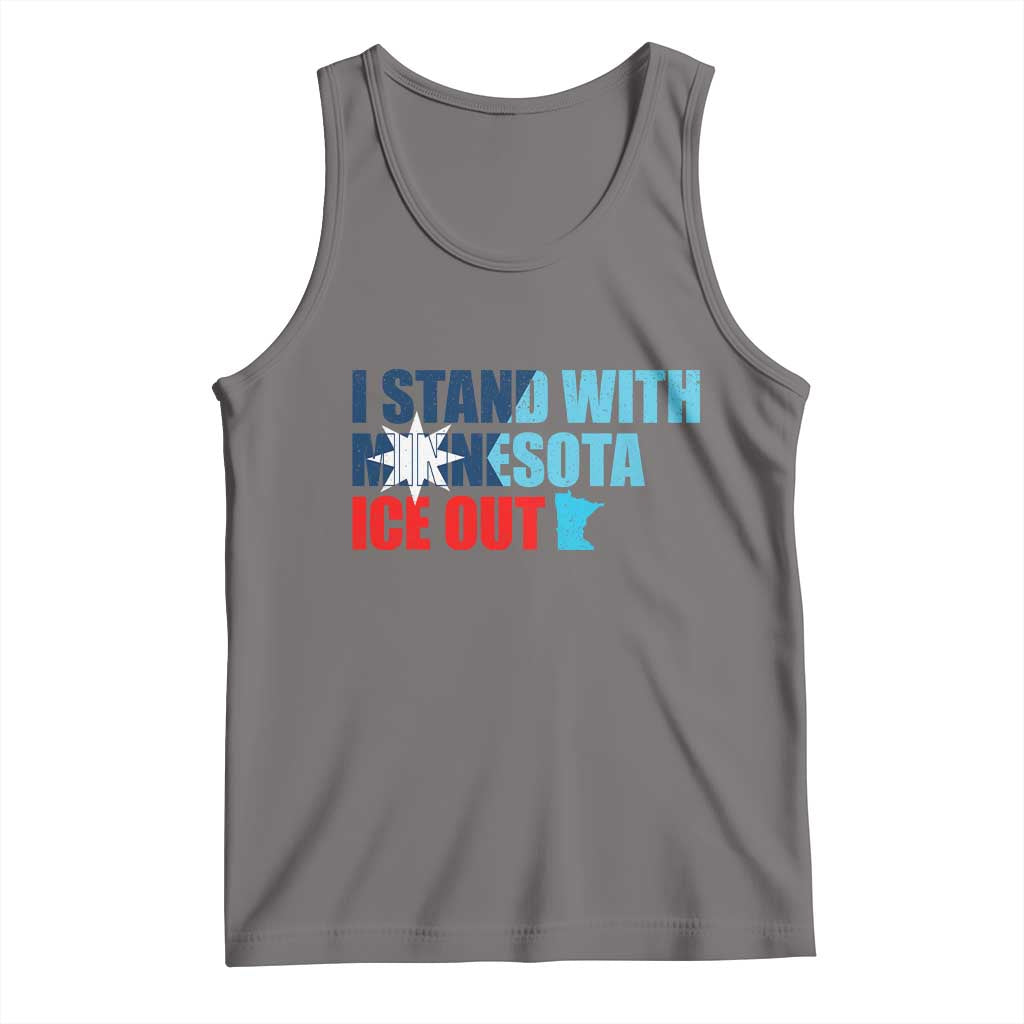 I Stand With Minnesota Tank Top Minnesota Resist Anti ICE Immigration Protest
